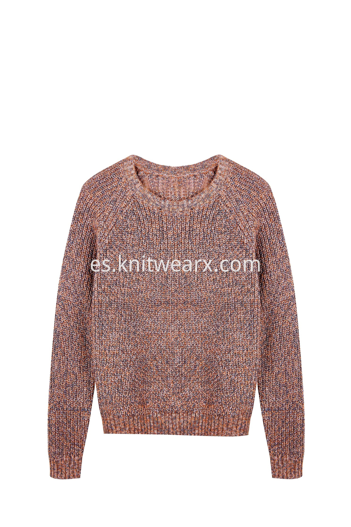 Women's Fancy yarn Chunky Warm Long Sleeves Top Knitwear